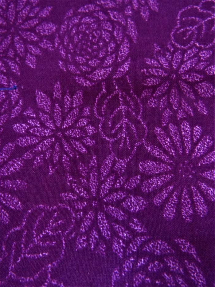 dark purple daisy fabric